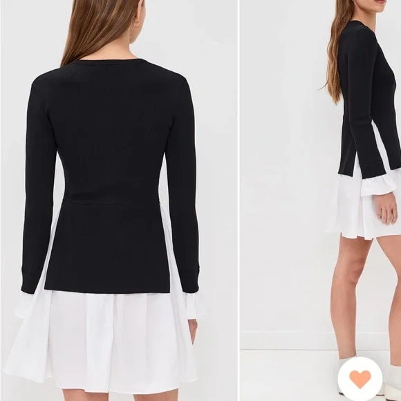 ENGLISH FACTORY Knit Combo Dress - Picture 2 of 12